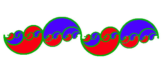 Yin Yang as infinitely recursive wave nest